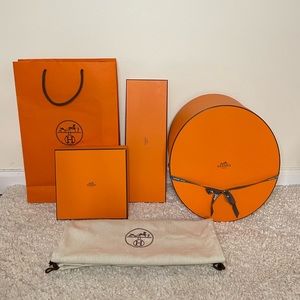 Hermes Authentic Shopping Bags & Gifting Boxes